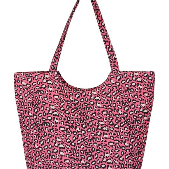 Pink Leopard Tote / Pink Glitter Wallet Combo - Picture 5 of 11
